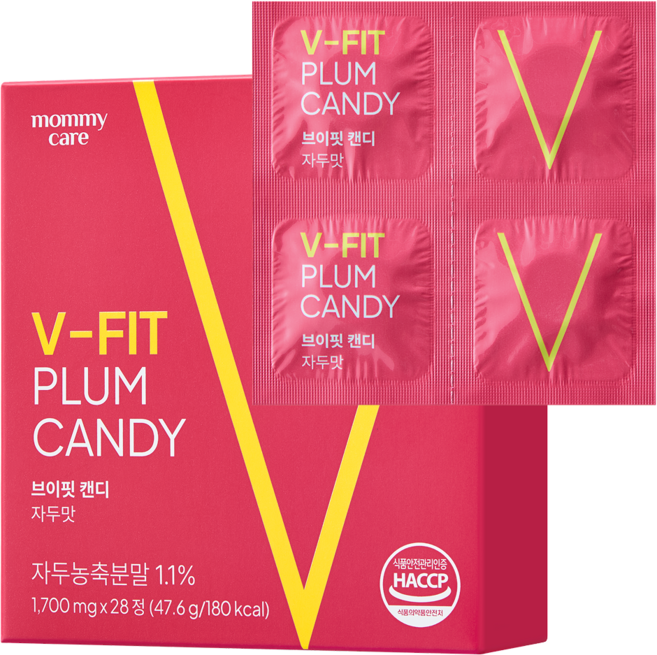 마미케어 브이핏 브이라인 붓기 저당 캔디 자두맛 히알루론산 콜라겐, 2개, 47.6g