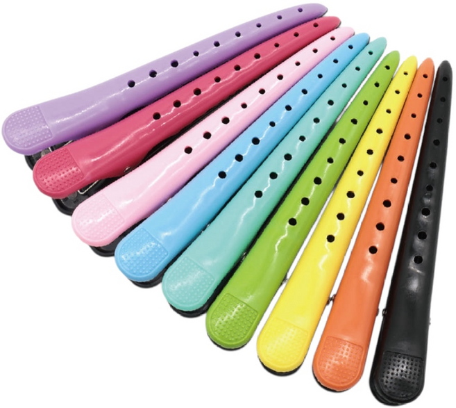 [빗나라] 15가지색상 헤어핀셋 헤어집게핀 미용실집게핀 미용핀 집게핀, 민트색, 2개