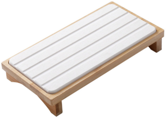 핸디홈 규조토 욕실 트레이 호텔 고급 우드 인테리어, 화이트