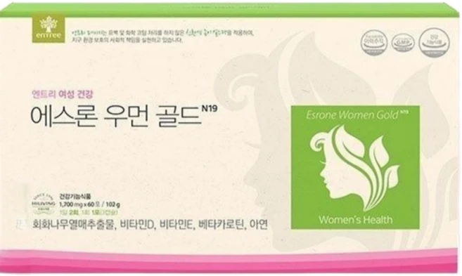 하이리빙 엔트리 에스론 우먼골드(갱년기건강 천연호르몬- 회화나무 열매추출물 뼈건강 면역), 1개 - 쿠팡