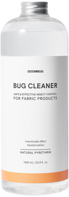 둠벅 버그크리너 피레트린 집먼지 진드기 퇴치제 베드버그 초파리 살충제 침대 이불 매트리스 패브릭 케어 스프레이, 1개, 1L