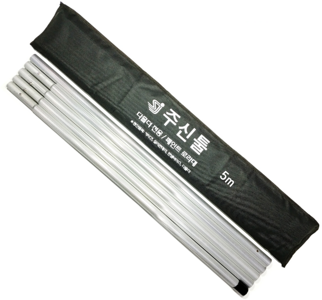 국산 알루미늄 장대 5m(5단) 추가연장가능 로라대 주신툴, 1개, 장대5m(5단)