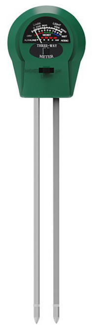 풀템 토양 수분 산도 측정기 pH미터 3종 기본형, 1개