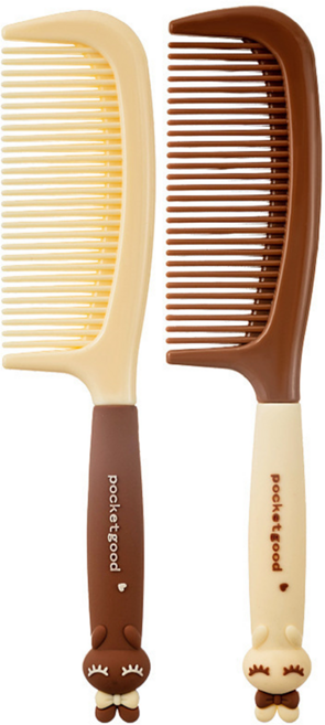 포뇨으노 토끼 캐릭터 머리빗 헤어브러쉬 1+1, 1개