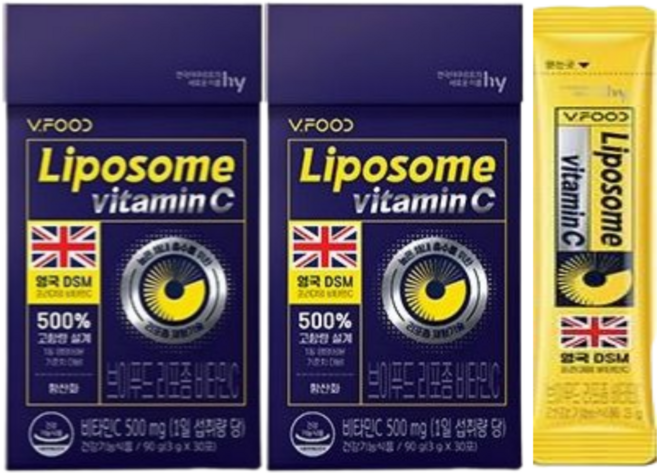 브이푸드 리포좀 비타민C/고함량비타민C/스틱형/60p, 60개, 3g