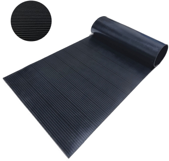 매트모아 골고무판 롤 20m 골무늬고무 방진고무판 흑고무판, 1개, 검정