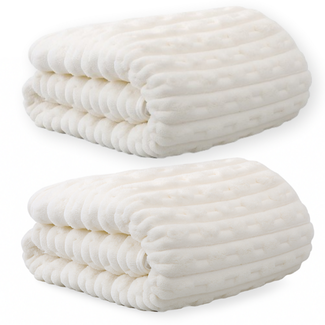 모노그로우 전신커버 도톰한 비치타올, 2개, 아이보리