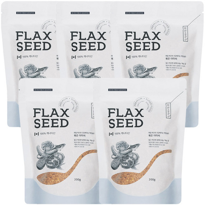 착한습관 볶은아마씨, 200g, 5개