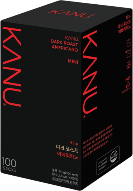 카누 미니 다크 로스트 아메리카노, 900mg, 100개입, 1개