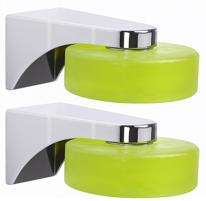 투데이리빙 2P 세트 자석 비누 홀더 거치대 욕실 물빠짐 받침대 화장실 접착식 케이스 방수 방습 다용도 벽걸이 비누곽, 2개, R69078S(실버