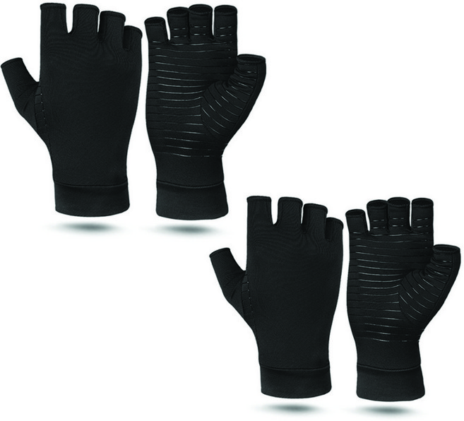 [1+1] 손 압박장갑 손목 압박 손가락장갑 반장갑 관절, 1세트