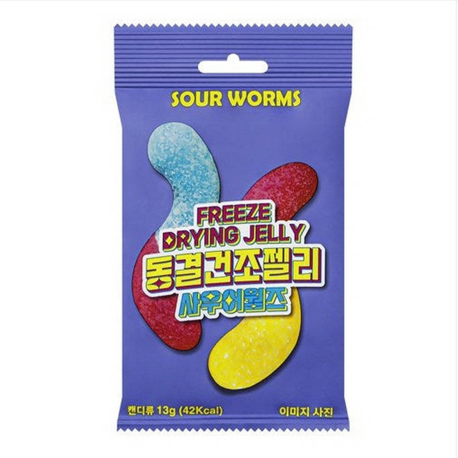 동결건조 사우어웜즈 젤리, 13g, 12개