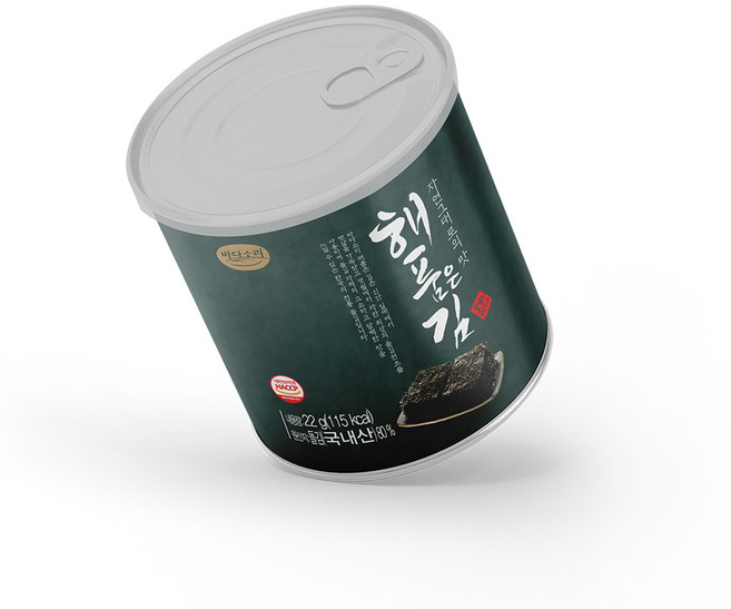 바다소리 프리미엄 캔김 초사리 원초 80% 올리브유 해품은김, 2개