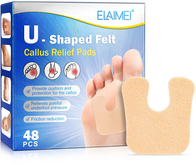 발바닥 보호 굳은살 물집 방지 패치, 48개입, 1세트