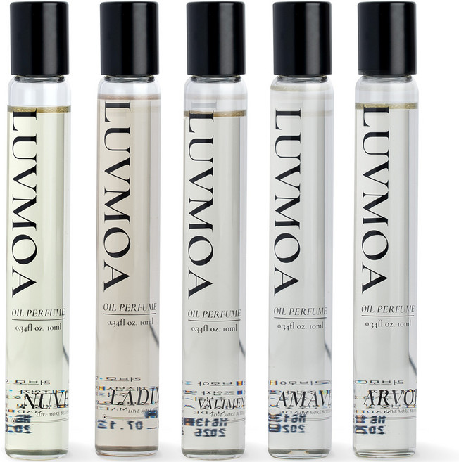 [선물세트 기프트박스] 러브모아 무알콜 저자극 승무원 롤온 오일향수 퍼퓸 니치 바르는 여성 여자 향수, 6종세트+기프트박스, 1개, 10ml