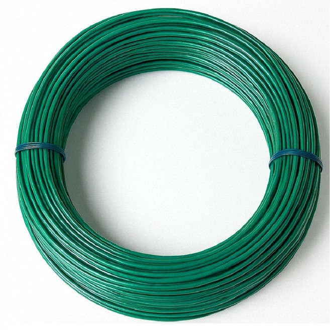 PVC코팅철사묶음판매 100/50/30미터 코팅와이어 울타리보수 원예용철사 닭장 수리, 1세트