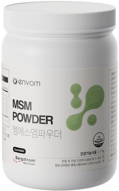 엠브이케이 옵티엠에스엠(MVK OptiMSM) 식이유황 관절 건강 1kg 파우더, 1개