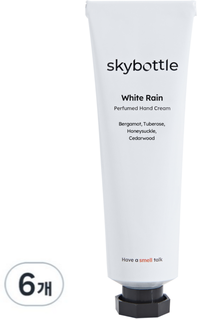 스카이보틀 퍼퓸 핸드크림 화이트레인, 50ml, 6개