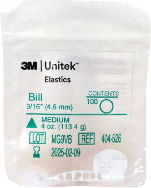 교정고무줄 치아 교정기 고무줄 교정용 1팩-100개, 1개