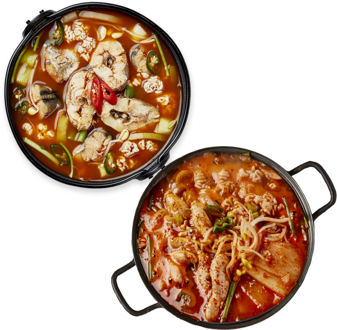 [쿡솜씨][알탕세트]알고니탕+동태탕 밀키트 4인분, 690g, 1개