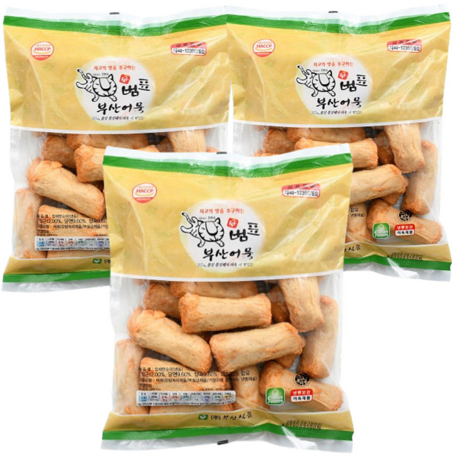 범표어묵 당면어묵 잡채어묵 잡채맛순이, 900g, 3개