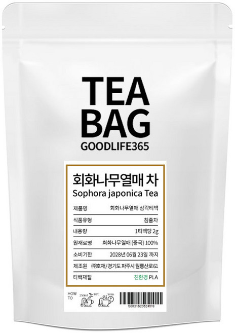 굿라이프365 회화나무 열매 삼각티백 100티백, 2g, 100개입, 1개