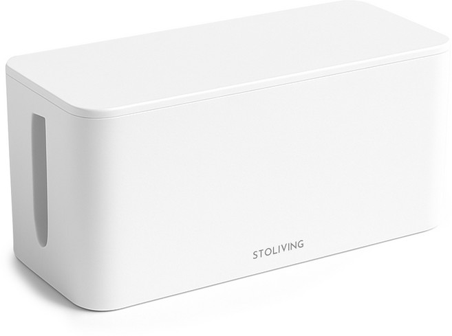 스토리빙 멀티탭 보관함, 3개, 화이트