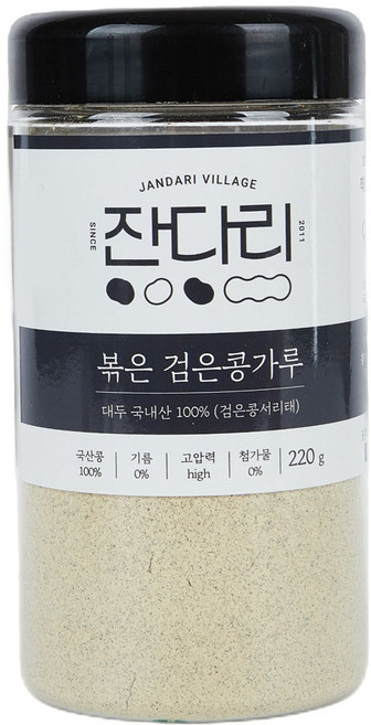 잔다리 볶은 검은콩가루, 220g, 3개