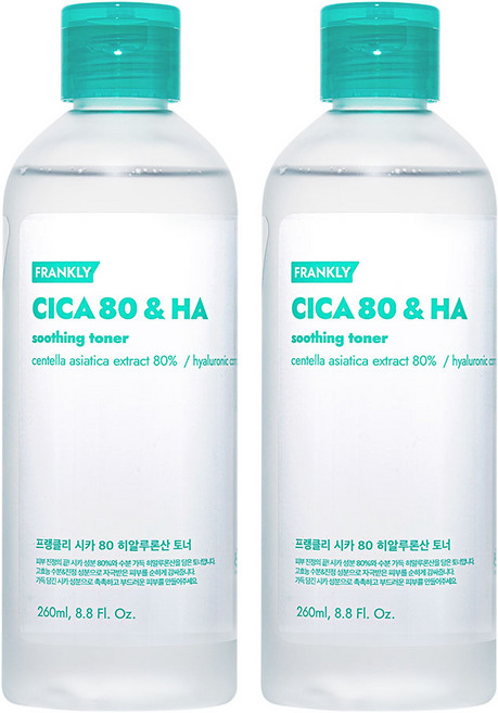 프랭클리 병풀 시카 80 토너, 260ml, 2개