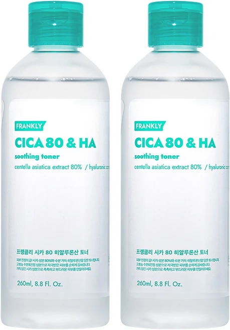 프랭클리 병풀 시카 80 토너, 260ml, 2개 - 쿠팡