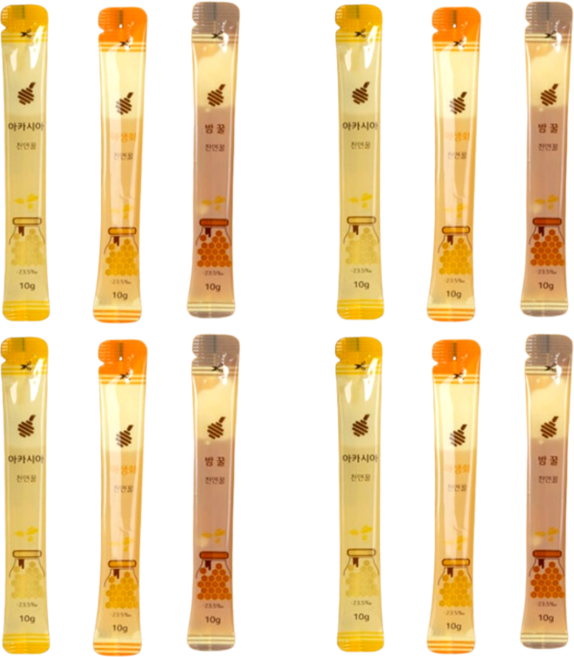 루라영 꿀스틱 천연 벌꿀 일회용 토종꿀 지리산, 밤꿀, 50개, 10ml