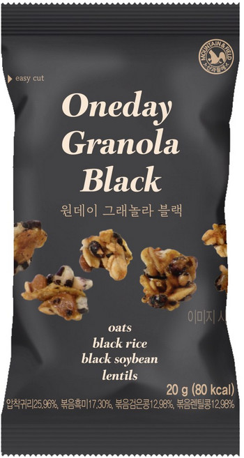 산과들에 원데이 그래놀라 블랙, 100개