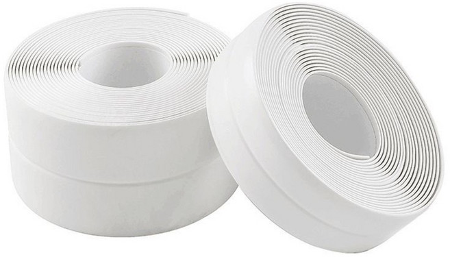 에버스타 1+1 초강력 방수 테이프 화이트 욕실 싱크대 틈새 차단 곰팡이 방지 2P, 1세트