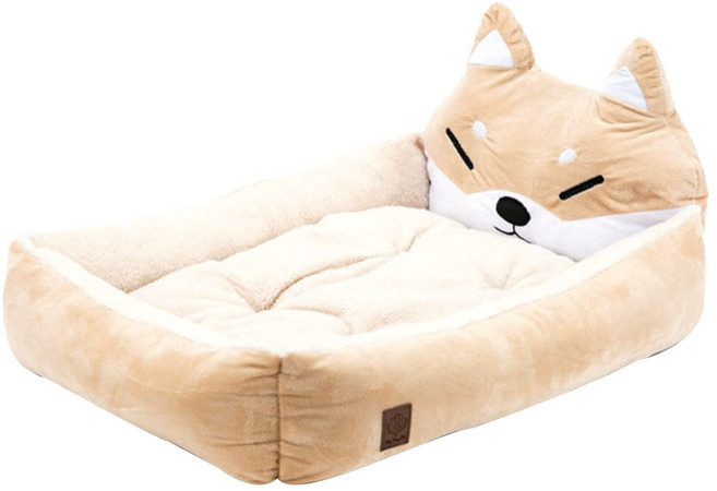 딩동펫 반려견 시바 마약 방석, 베이지, 1개