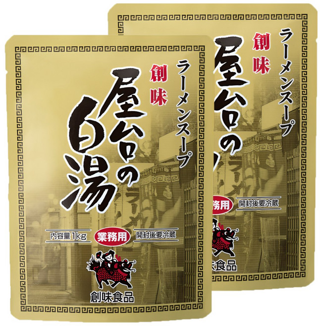 소미 야타이백탕 1kg 세트 - 돈코츠 라멘 스프 백탕 돈골 소스 돼지뼈 육수 야타이 빠이탄, 2개