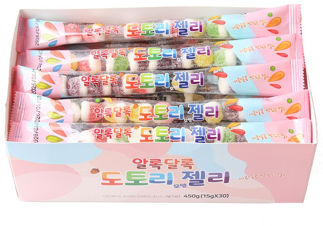 알록달록 도토리젤리 30개입, 450g, 3개