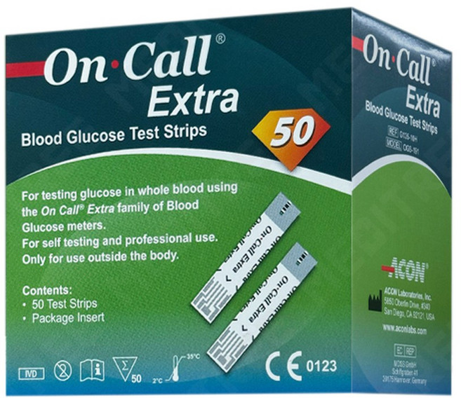 온콜 엑스트라 혈당 측정 시험지, 1개, 50개입