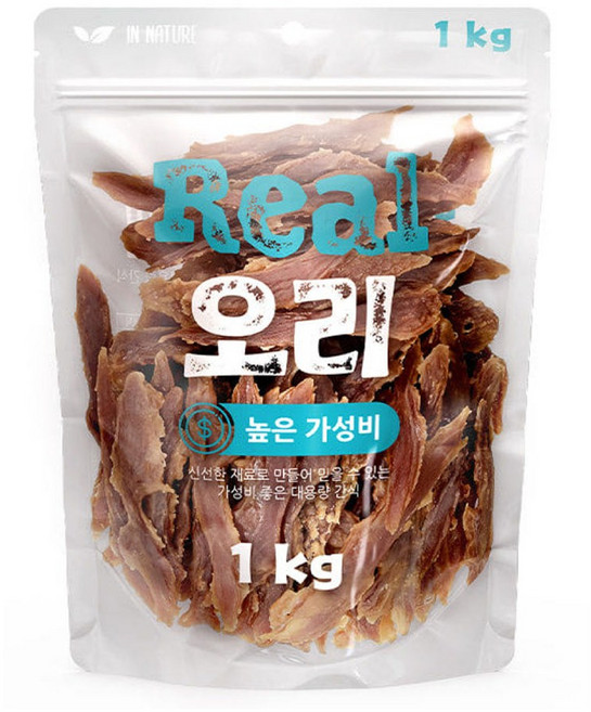 인네이처 리얼 오리 사사미 1kg, 2개