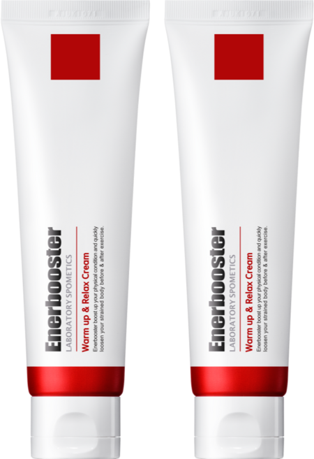 에너부스터 김연경 발열 웜업 스포츠 마사지 크림 박찬호, 2개, 80ml