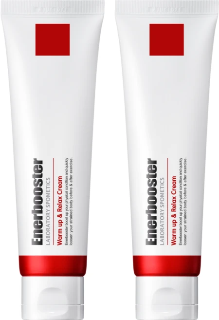에너부스터 김연경 발열 웜업 스포츠 마사지 크림 박찬호, 2개, 80ml - 쿠팡