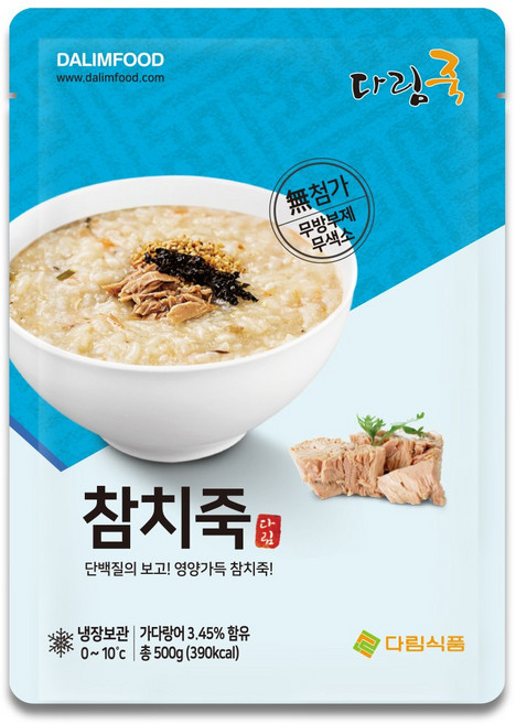 다림죽 참치죽, 10개, 500g