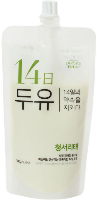 국산콩100% 무첨가 14일두유 청서리태, 10개, 180ml