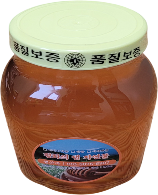 명품 청정 평화의댐 자연 야생화꿀 천연꿀, 2.4kg, 1개
