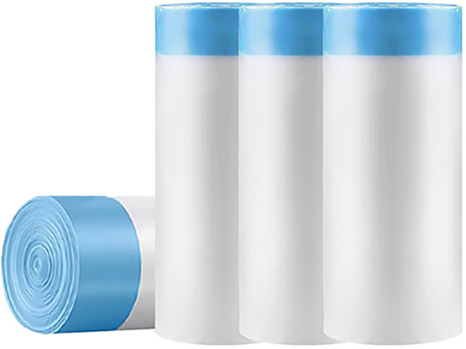 HESUNYI 스마트 자동 고양이화장실 전용 배변봉투, 60개, 투명