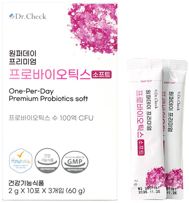 닥터체크 원퍼데이 프리미엄 프로바이오틱스 소프트, 30개, 2g