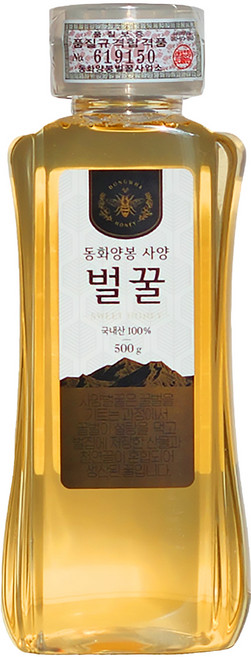 동화양봉 사양 벌꿀, 500g, 1개