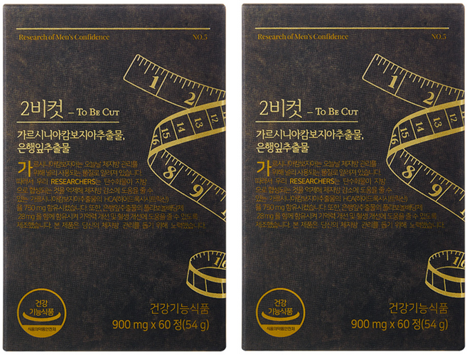 2BCUT 투비컷 가르시니아 혈행개선 은행잎추출물, 60정, 2개