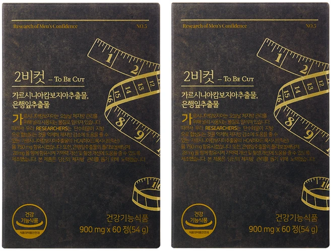 2BCUT 투비컷 가르시니아 혈행개선 은행잎추출물, 60정, 2개 - 쿠팡