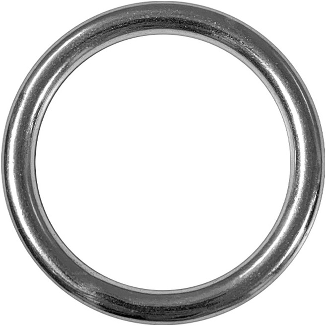 KD공구 스텐 라운드링 8mm 스테인레스 용접 고리 O 오링 원형 공예용 가죽 끈, 1개, 내경 50mm