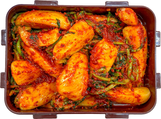 농가살리기 국내산 전라도 여수 돌산 총각김치, 2kg, 1박스